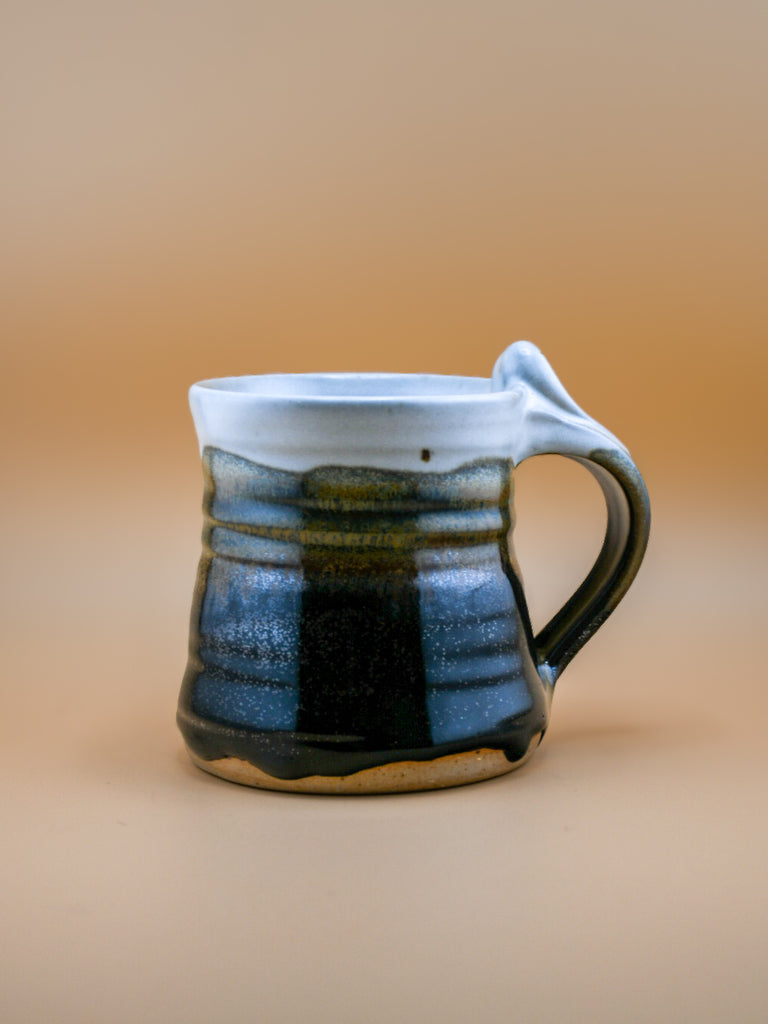 Studio Pottery Mug — Hand-Thrown by Les Mitchell (1980s)